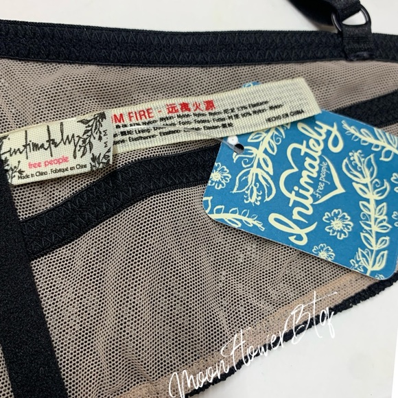 Free People Tameeka Lace Underwire Bra Black - Picture 7 of 10